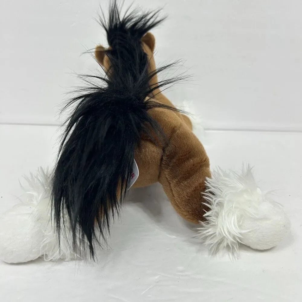 Aurora World Clydesdale Horse Pony Fancy Brown White 12